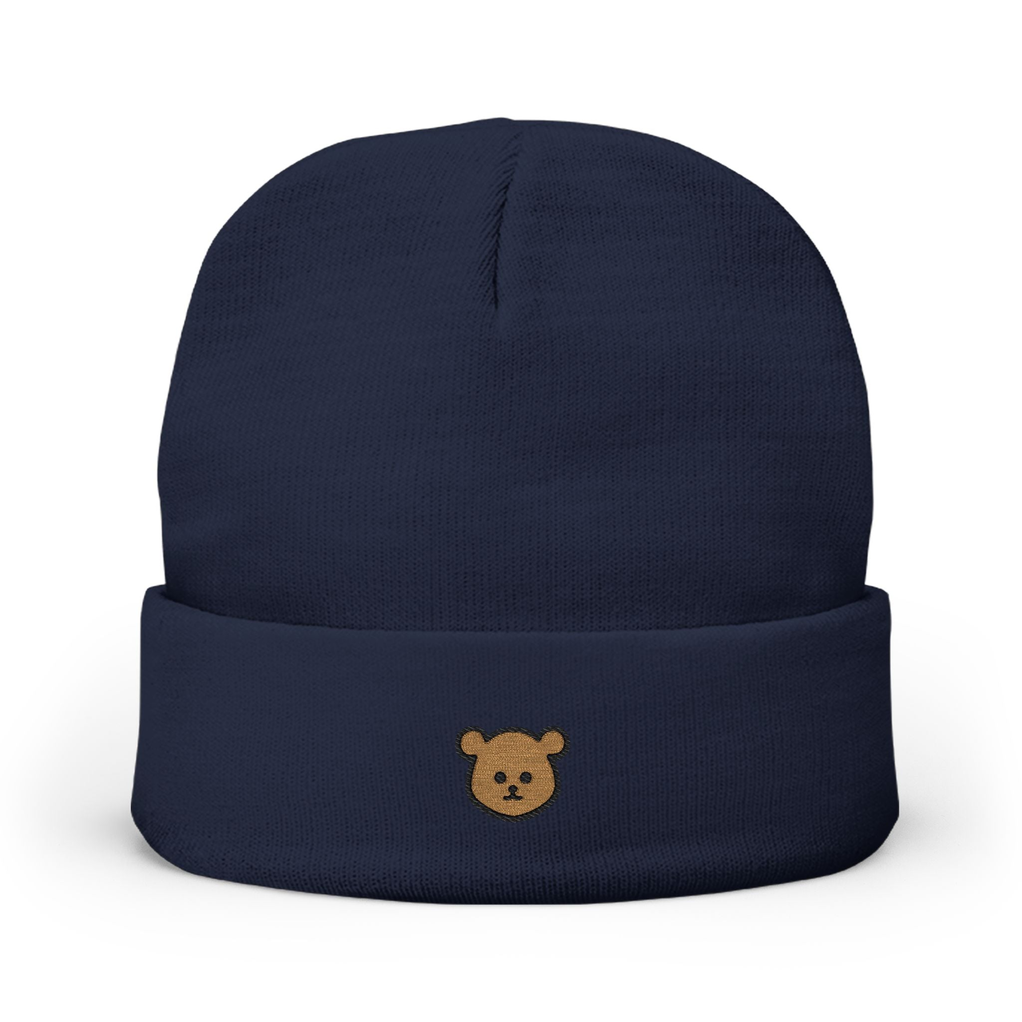 Embroidered Baby Bear Knit Beanie