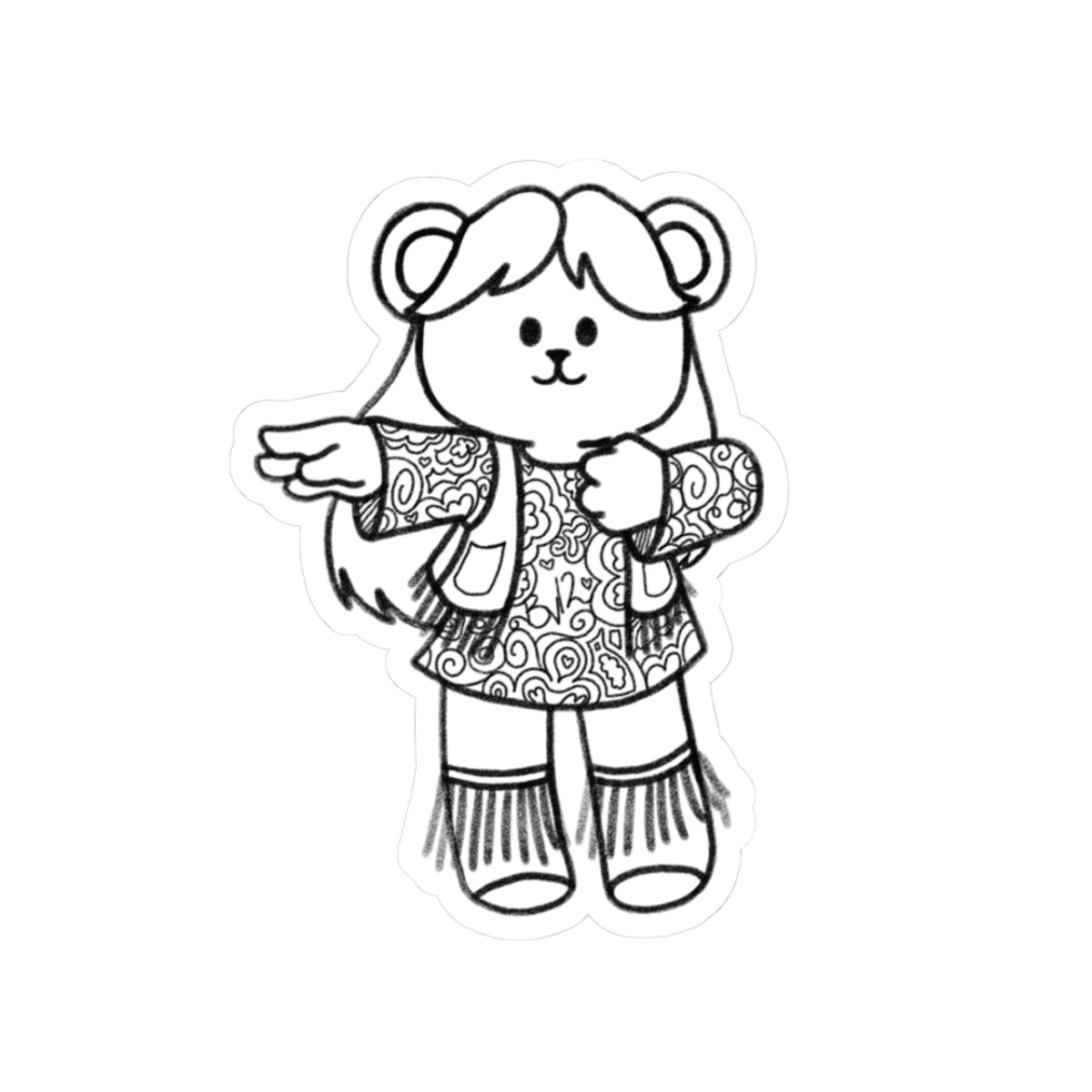 That 70's Bear - Groovy Sticker