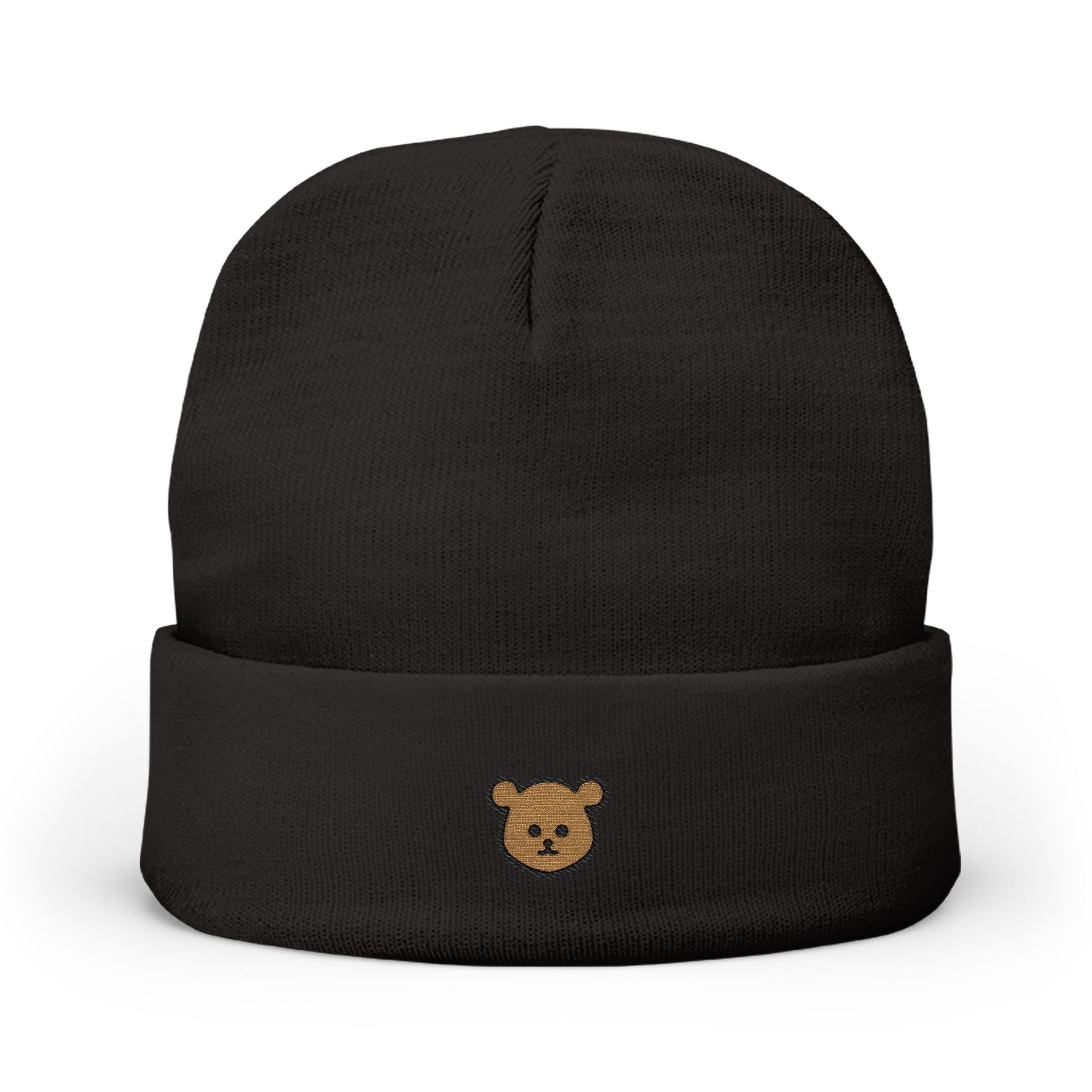 Embroidered Baby Bear Knit Beanie