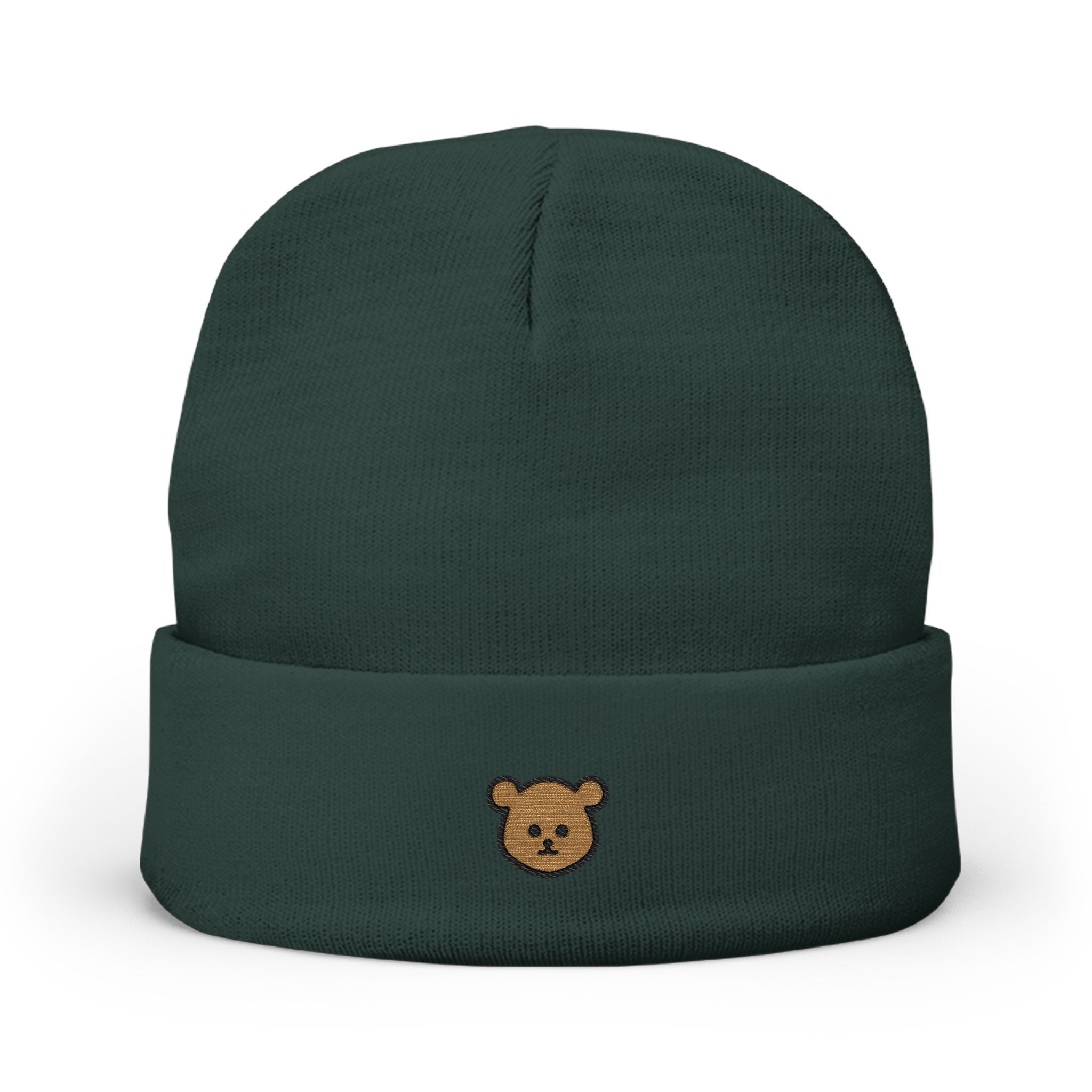 Embroidered Baby Bear Knit Beanie